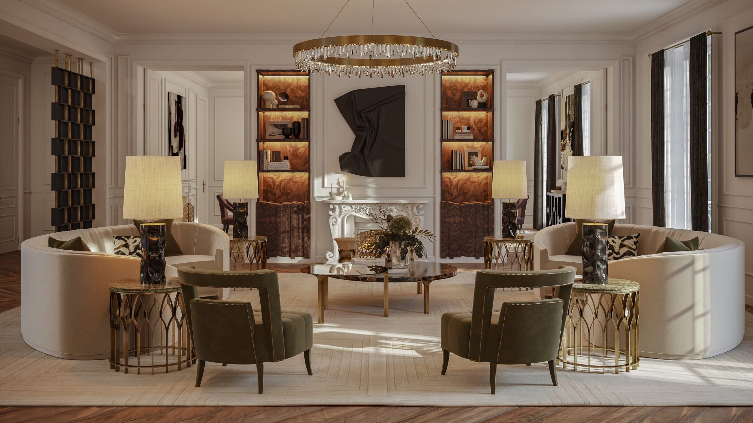 Contemporary Classic Living Room: Uncover The Oasis Of The “Éternel”