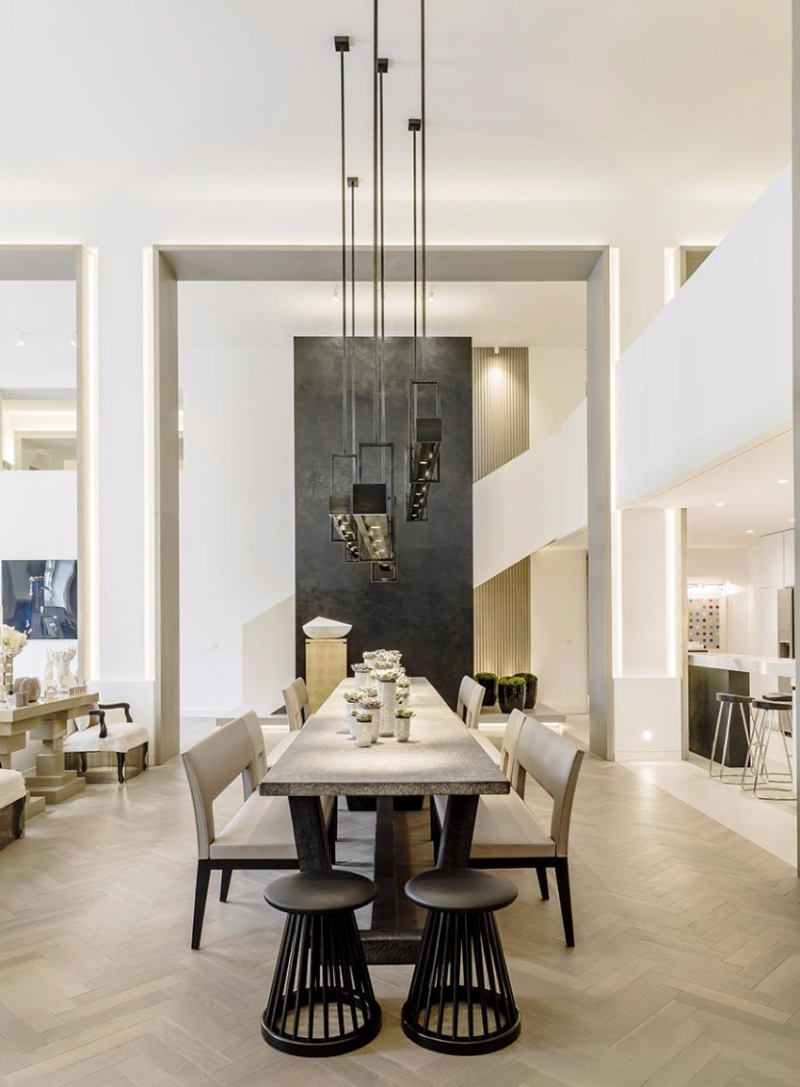 Inspiration for Dining room chairs by Kelly Hoppen