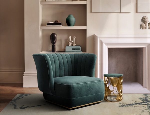 Modern Living Room Trends: Velvet Green Armchairs for A Fierce Design