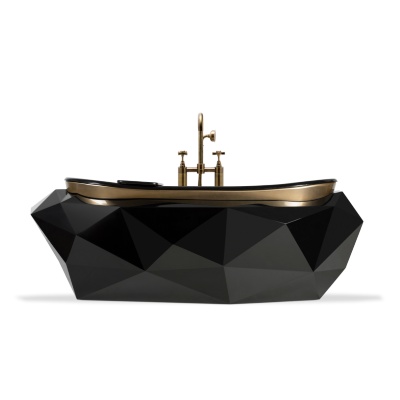 black bathtub, freestanding bathtub, black freestand bathtub