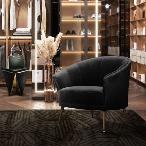 Elegant Chairs for the Closet and Bathroom Design