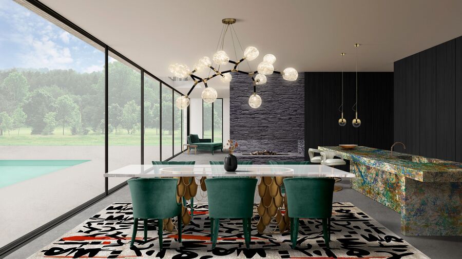 modern contemporary dining room design