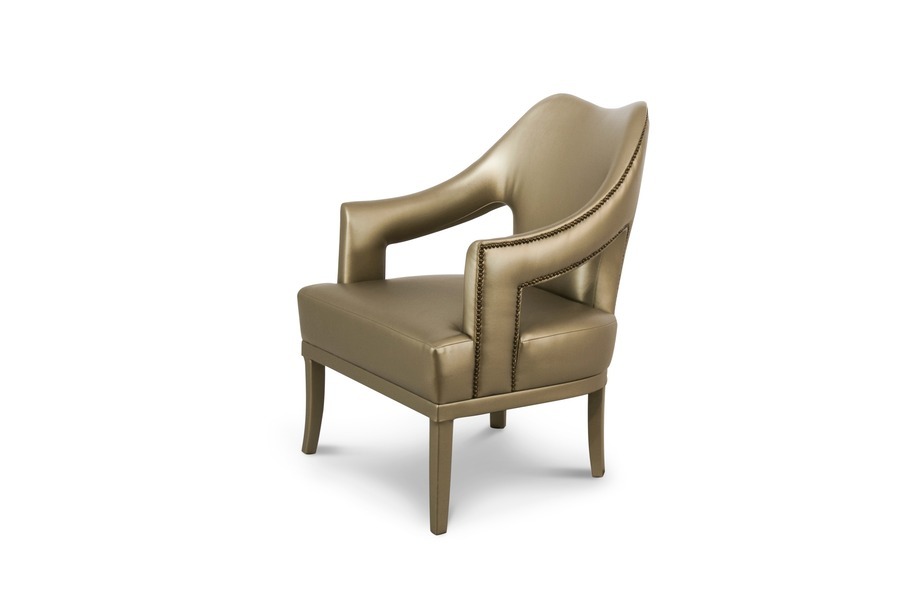 modern classic golden chair