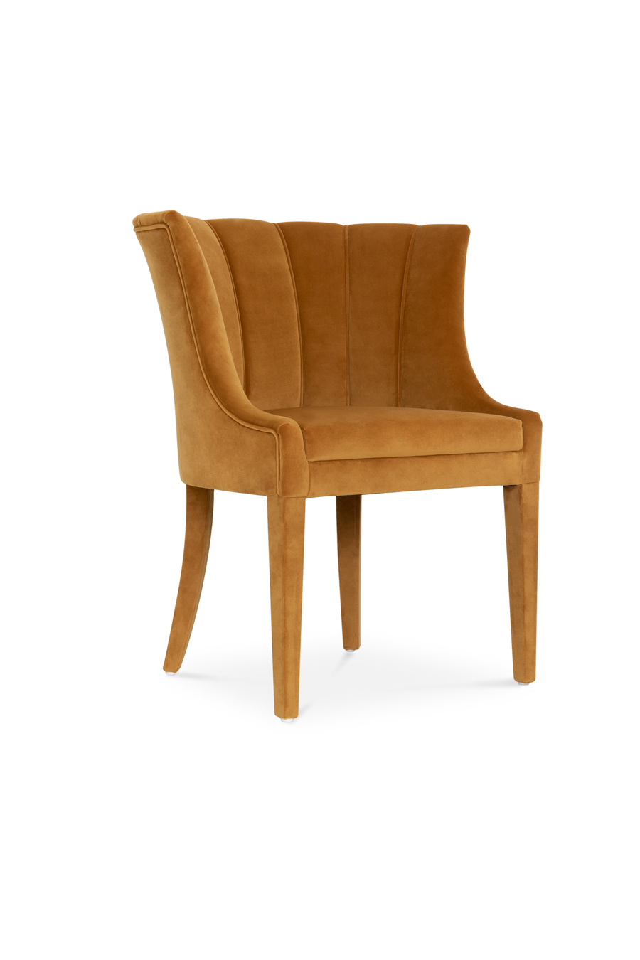 charming curved dining chair