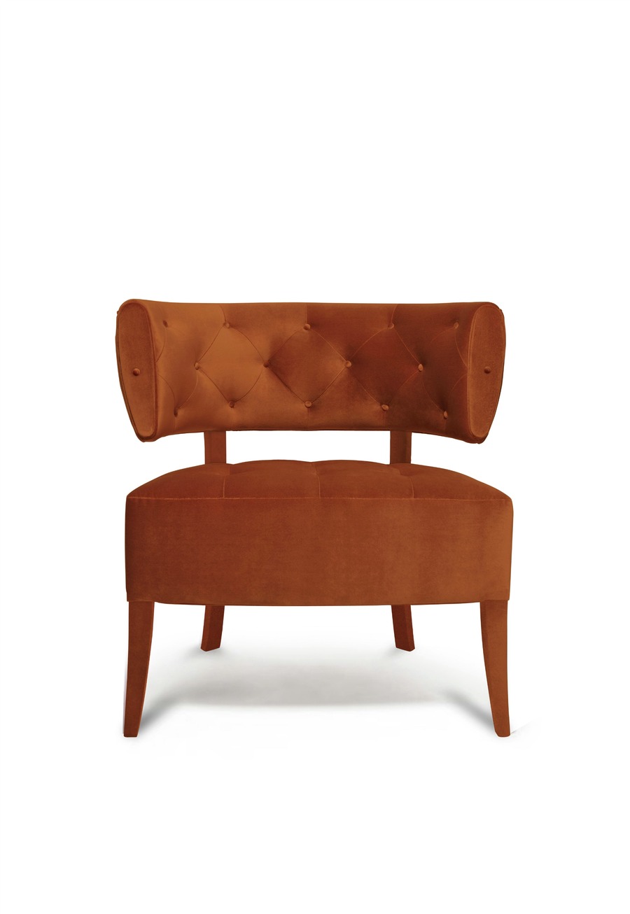 round back armchair