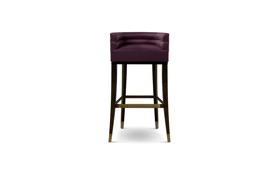 channel-tufted bar chair