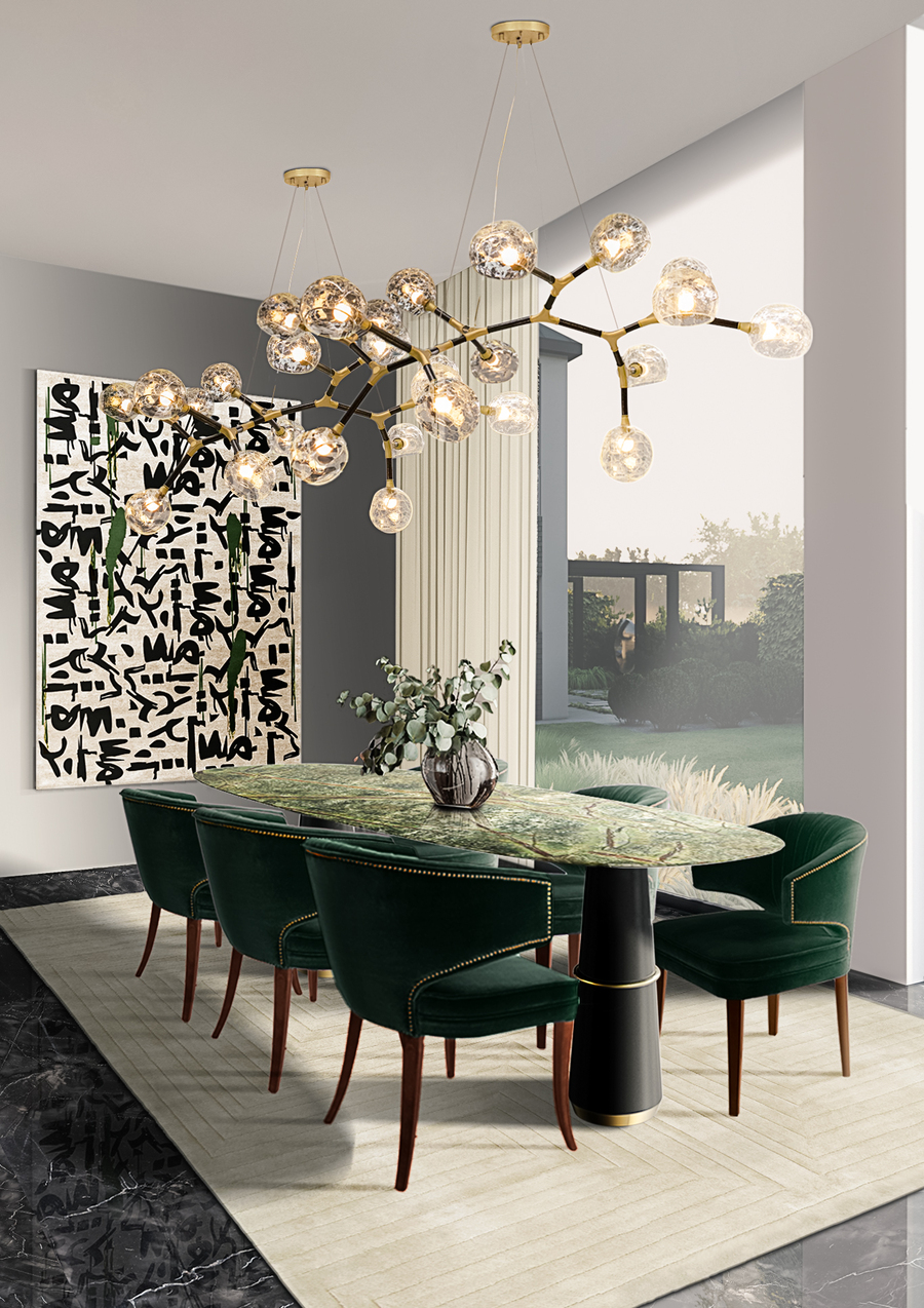 nature-inspired dining room