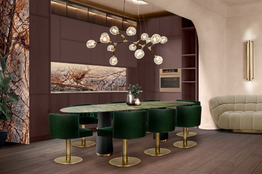 modern dining room with oval dining table the perfect dining room design