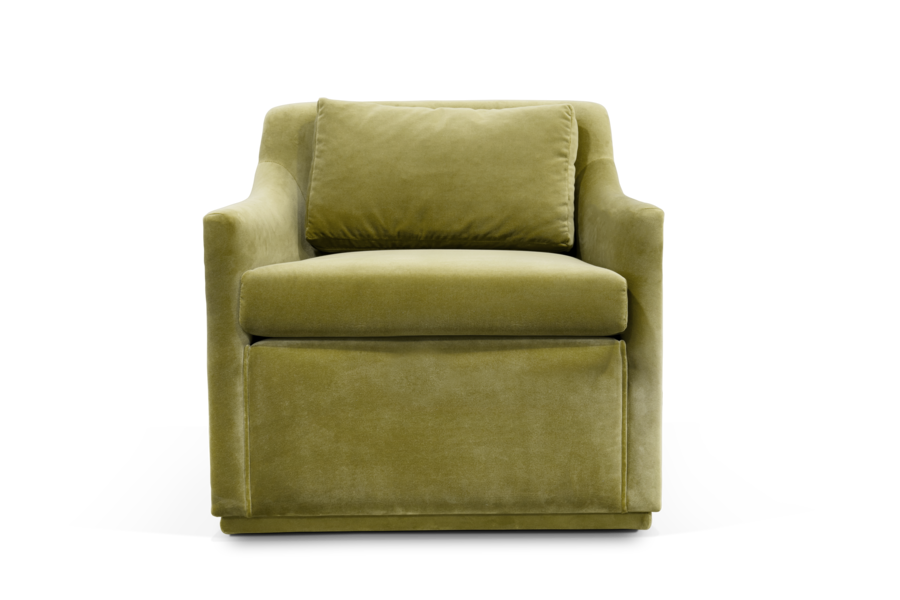 modern swivel armchair